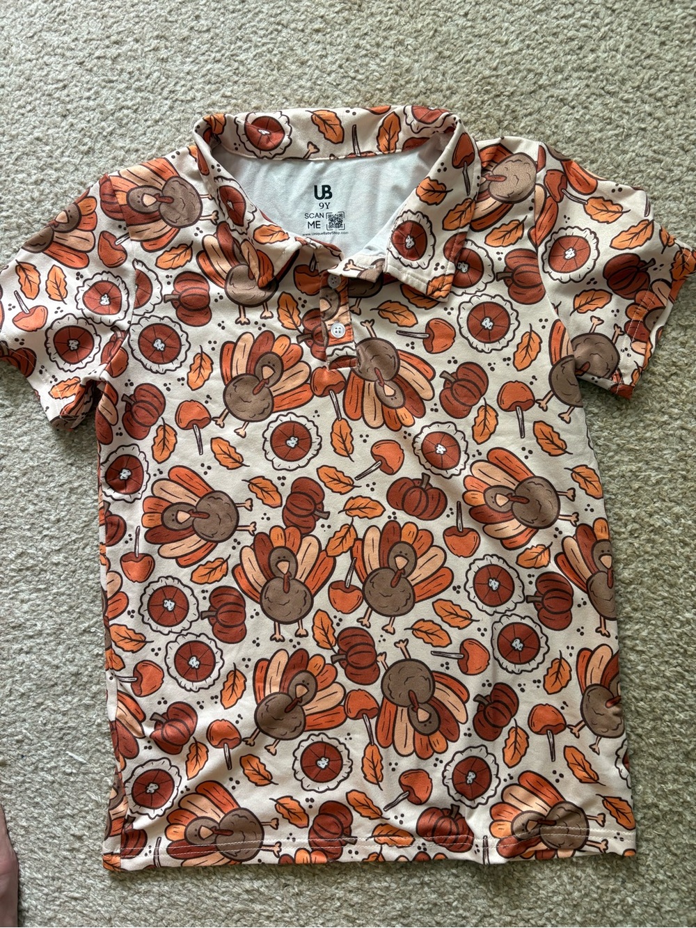 Boys Thanksgiving Polo